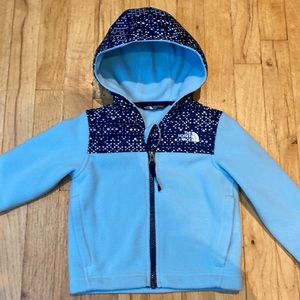 The North Face fleece hoodie size 2t